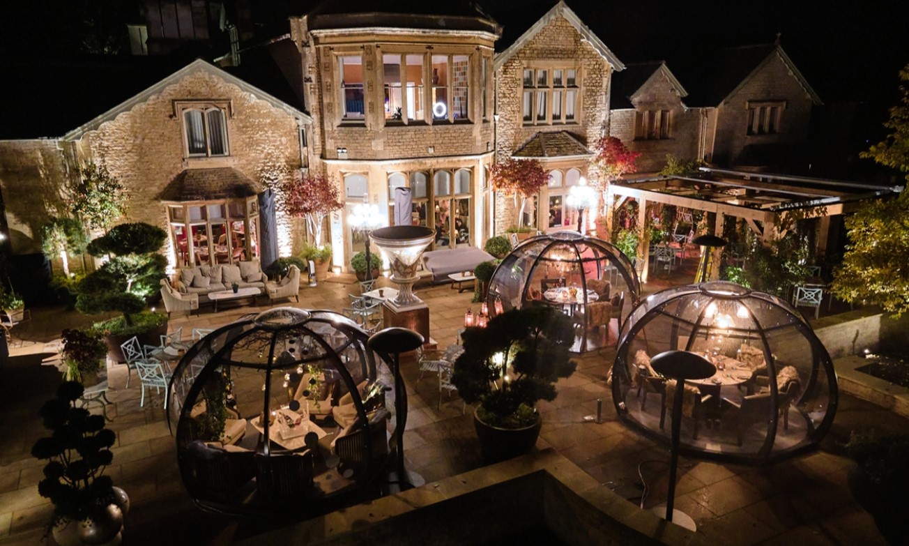 Dining domes at Homewood